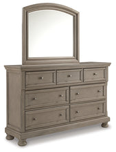 Load image into Gallery viewer, Lettner California King Panel Bed with Mirrored Dresser
