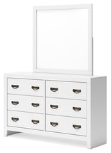 Load image into Gallery viewer, Binterglen Queen Panel Bed with Mirrored Dresser and Nightstand
