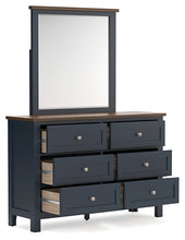 Load image into Gallery viewer, Landocken Full Panel Bed with Mirrored Dresser and Chest
