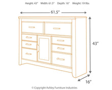 Load image into Gallery viewer, Juararo Six Drawer Dresser
