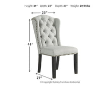 Load image into Gallery viewer, Jeanette Dining UPH Side Chair (2/CN)
