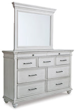 Load image into Gallery viewer, Kanwyn Queen Panel Bed with Mirrored Dresser
