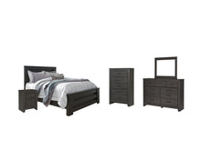 Load image into Gallery viewer, Brinxton Queen Panel Bed with Mirrored Dresser, Chest and Nightstand
