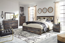 Load image into Gallery viewer, Drystan  Bookcase Bed With 2 Storage Drawers With Mirrored Dresser
