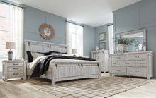 Load image into Gallery viewer, Brashland  Panel Bed With Mirrored Dresser And Chest
