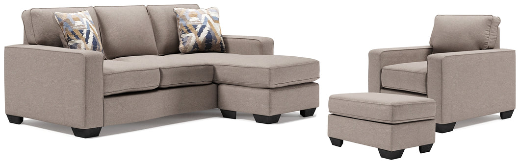 Greaves Sofa Chaise, Chair, and Ottoman