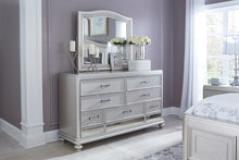 Load image into Gallery viewer, Coralayne King Upholstered Bed with Mirrored Dresser, Chest and Nightstand
