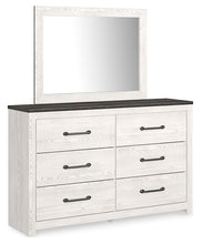 Load image into Gallery viewer, Gerridan Queen Panel Bed with Mirrored Dresser
