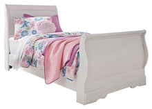 Load image into Gallery viewer, Anarasia Twin Sleigh Bed with Mirrored Dresser and Chest
