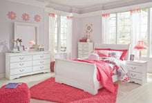 Load image into Gallery viewer, Anarasia Full Sleigh Bed with Mirrored Dresser and 2 Nightstands
