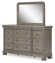 Load image into Gallery viewer, Lexorne California King Sleigh Bed with Mirrored Dresser, Chest and 2 Nightstands
