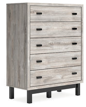 Load image into Gallery viewer, Vessalli Queen Panel Bed with Mirrored Dresser, Chest and Nightstand
