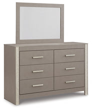 Load image into Gallery viewer, Surancha Queen/Full Panel Headboard with Mirrored Dresser
