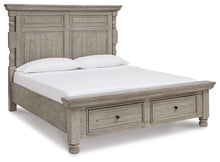 Load image into Gallery viewer, Harrastone California King Panel Bed with Mirrored Dresser and 2 Nightstands
