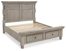 Load image into Gallery viewer, Harrastone California King Panel Bed with Mirrored Dresser and 2 Nightstands
