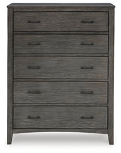 Load image into Gallery viewer, Montillan Queen Panel Bed with Mirrored Dresser and Chest
