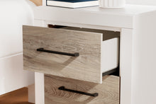 Load image into Gallery viewer, Charbitt Twin Panel Bed with Mirrored Dresser and Nightstand
